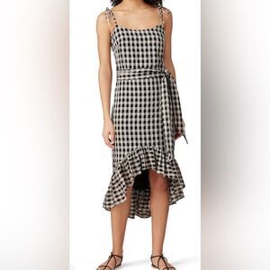 Cosmopolitan X Dress the Population Gingham Picnic Dress Size Medium